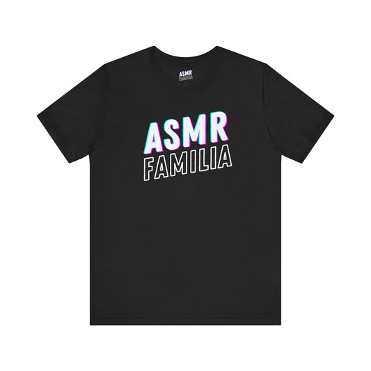 Camiseta cómoda ASMR FAMILIA (negro)