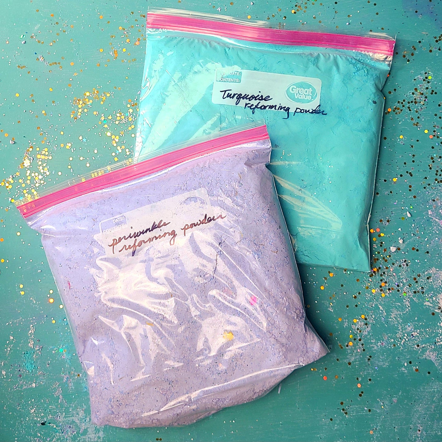 Turquoise & Periwinkle (2pk) 🩵💜 Loose Chalk Powder