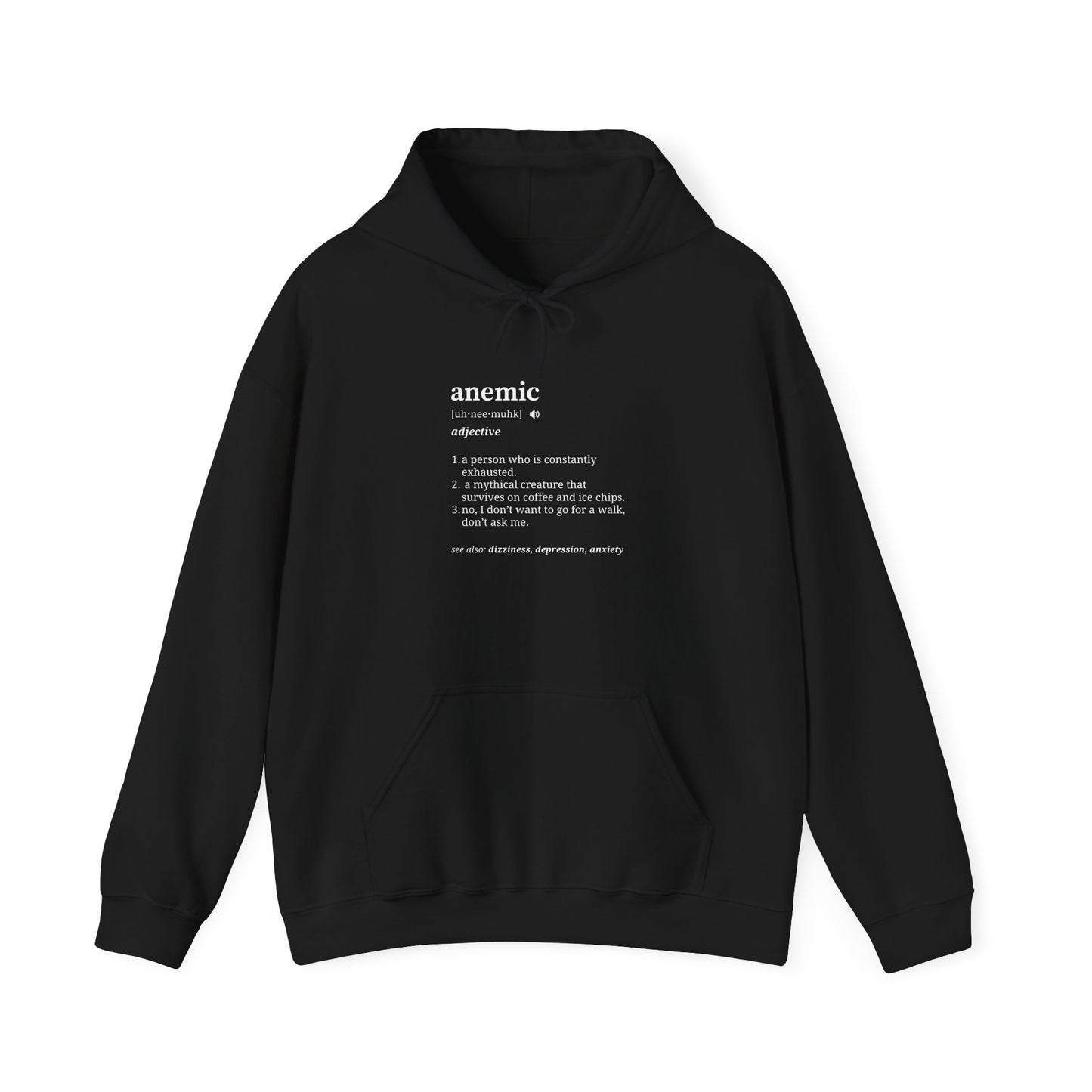 Definition of Anemia Pullover Hoodie