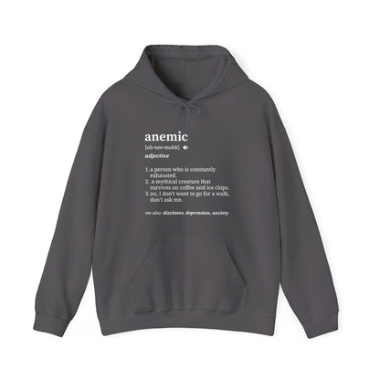 Funny 'Definition of Anemia' Pullover Hoodie