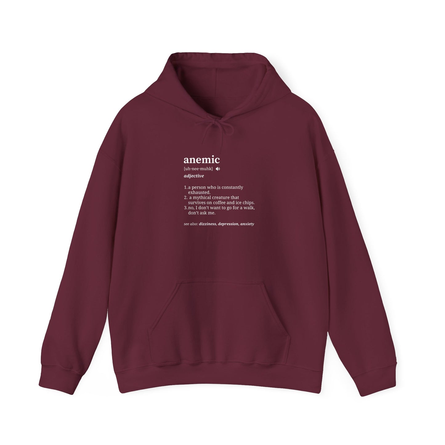 Definition of Anemia Pullover Hoodie