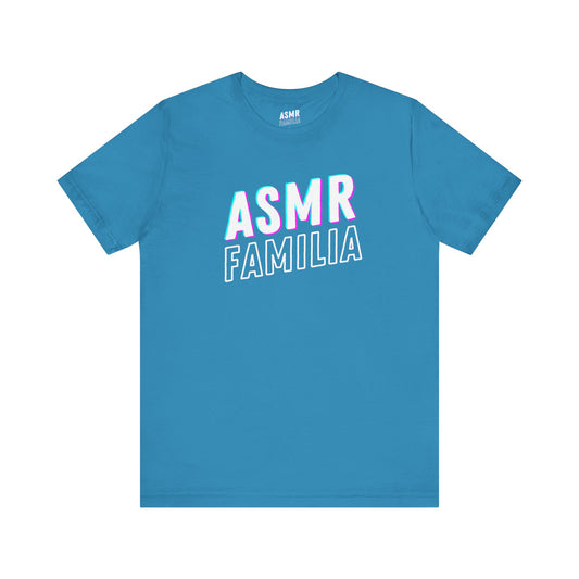 Camiseta cómoda ASMR FAMILIA (azul agua)