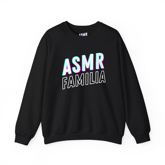 ASMR FAMILIA Relaxed Fit Sweatshirt (Black)