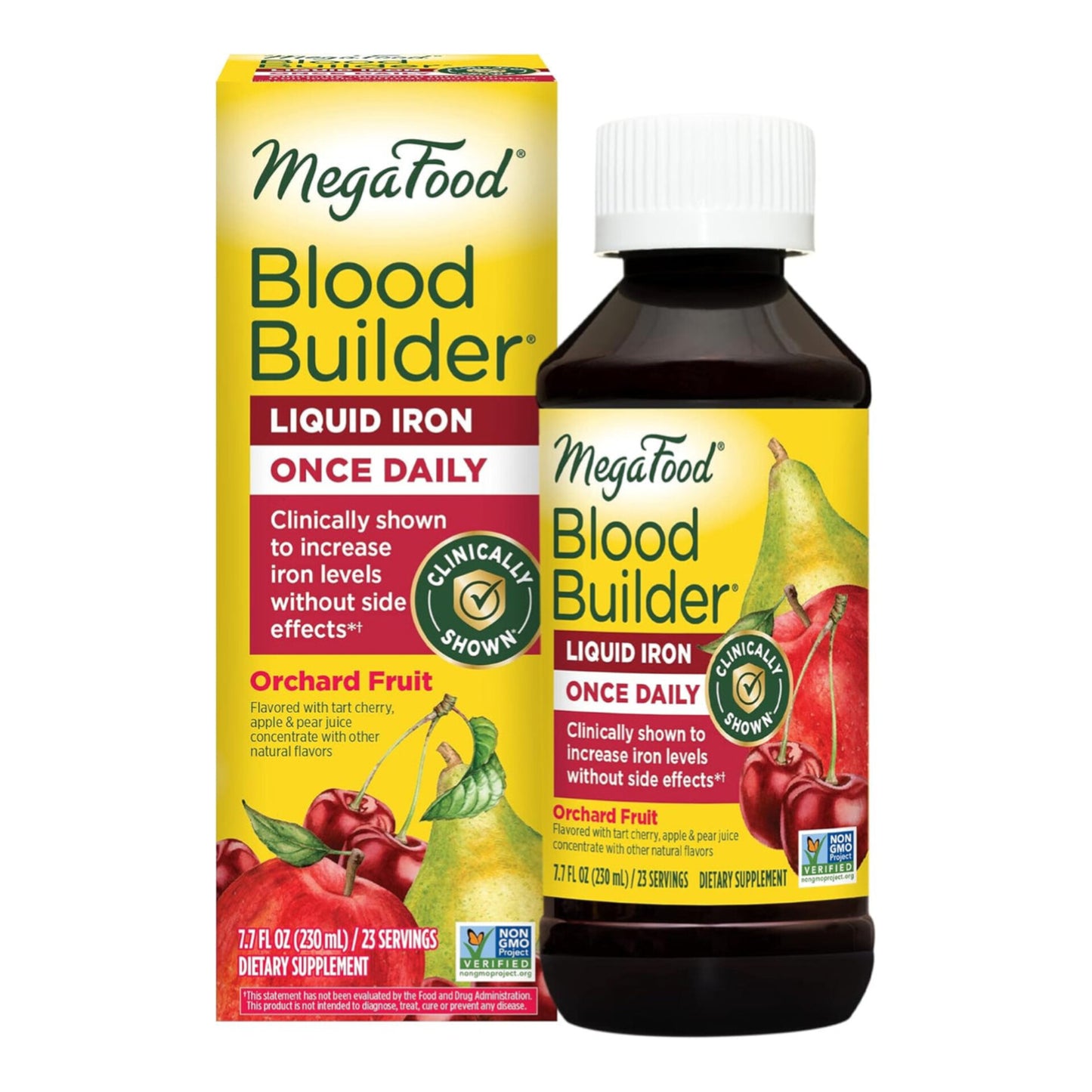 MegaFood Blood Builder Liquid Iron Supplement, Vegan, 7.7 Fl Oz (23 Servings)