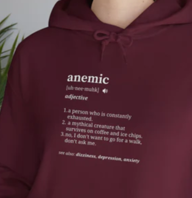 Definition of Anemia Pullover Hoodie