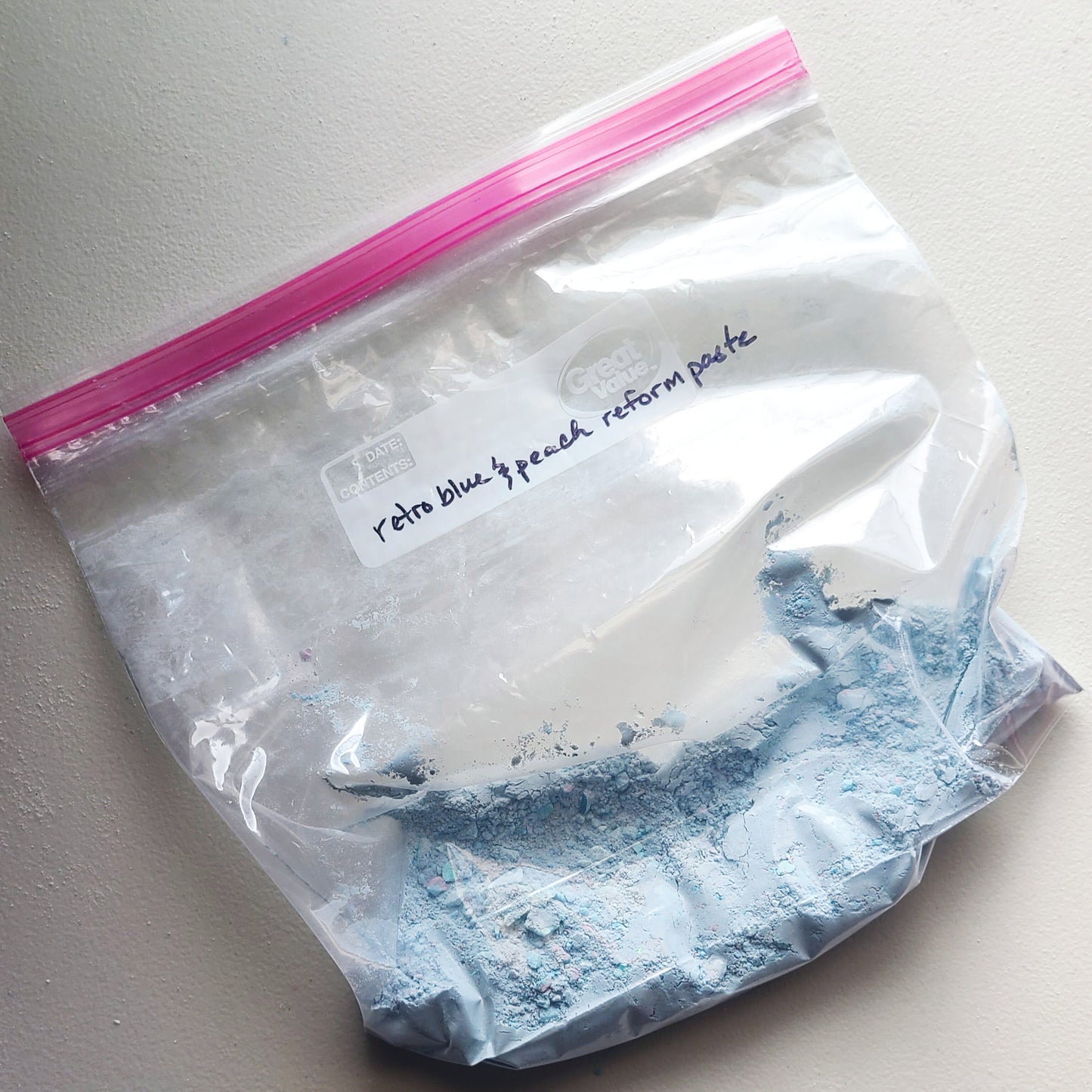 VINTAGE Blue & Peach Powder 🩵 Loose Powder for Reforming