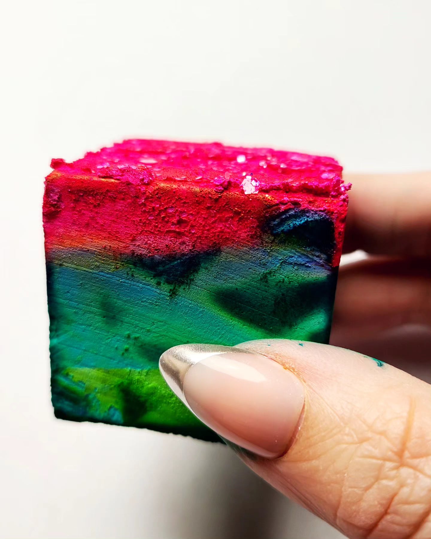 ElectroPop Cubes (12pk) 💕💜🩵✨ Dyed Gym Chalk