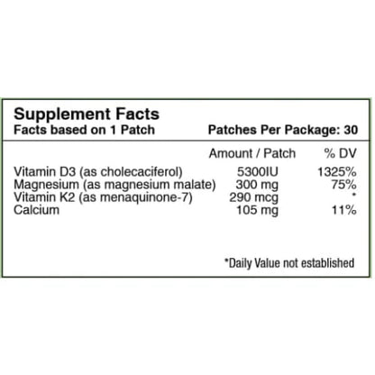 PatchAid Vitamin D3 + K2 Patches